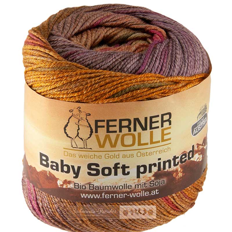 Ferner Baby Soft printed Fb. 0012 orange-braun-violett