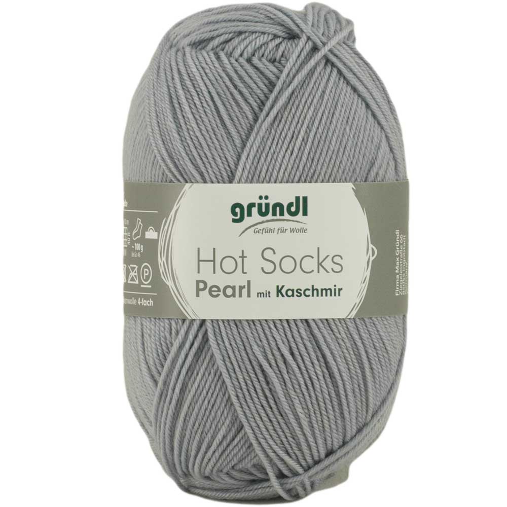 Gruendl Hot Socks Pearl Farbe 02 silbergrau