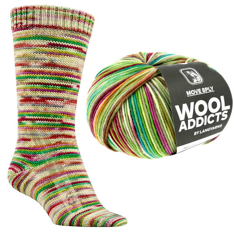 Lang Yarns Wooladdicts Move 8-fach Farbe 8