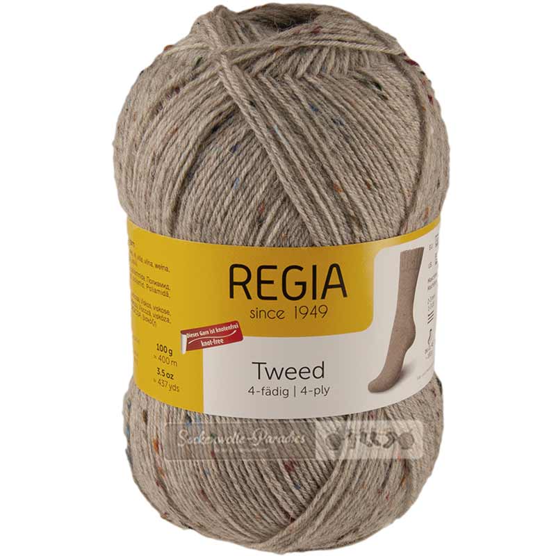 Regia Tweed Uni Fb. 00090 hellgrau