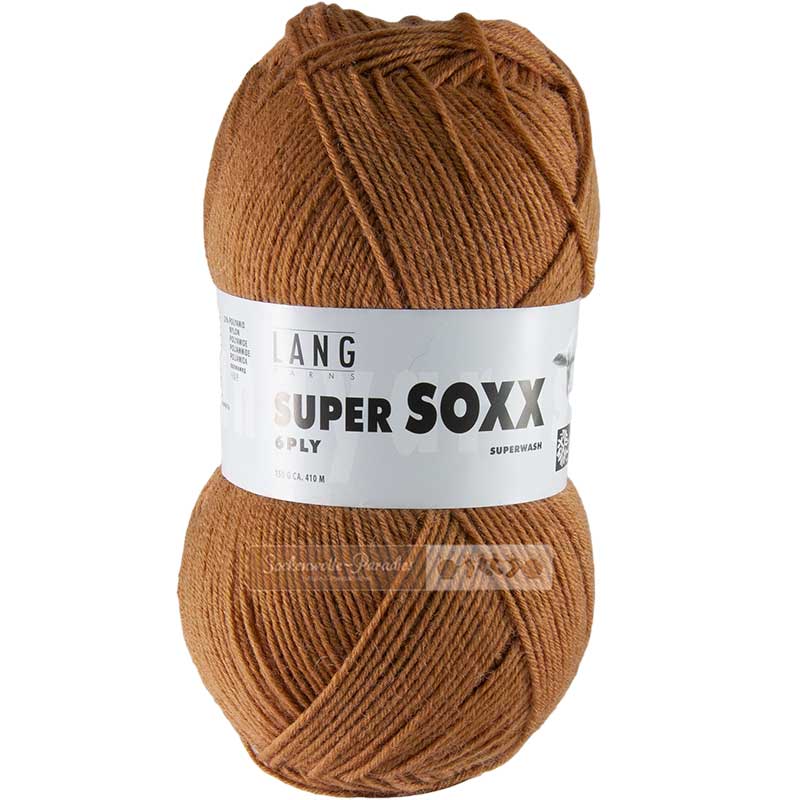 Lang Yarns Supersoxx 6-fach Uni Farbe 0039 camel