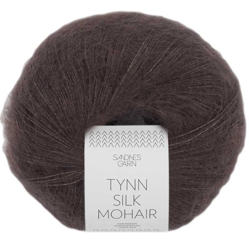 Sandnes Tynn Silk Mohair 3880 dunkle schokolade