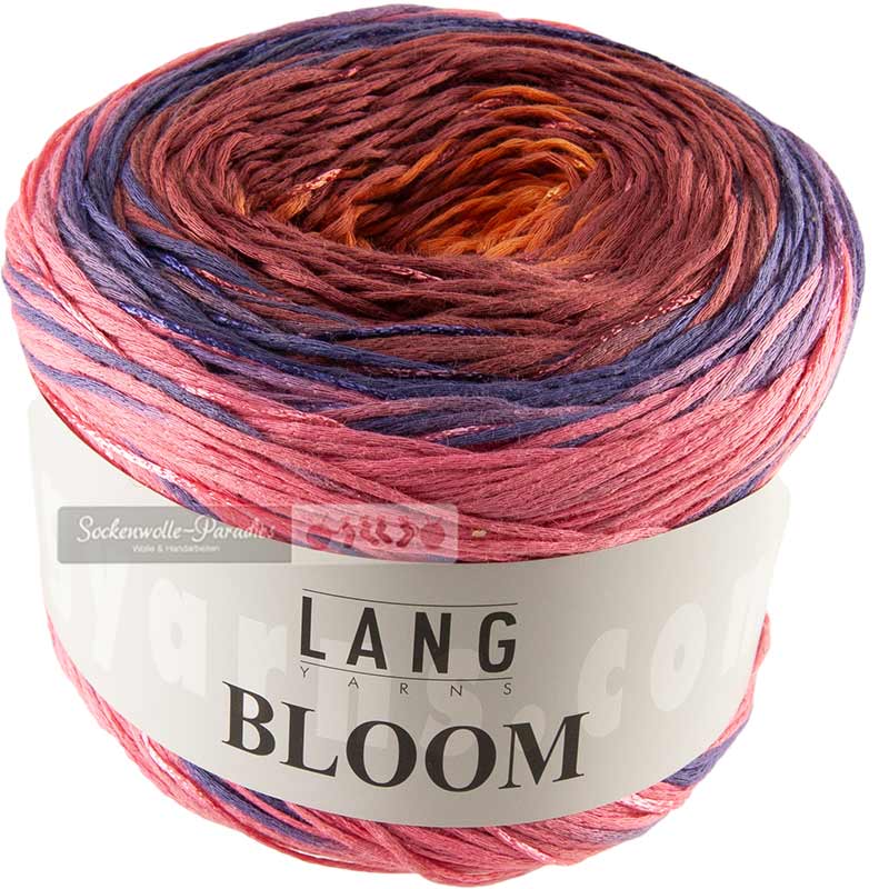 Lang Yarns Bloom Farbe 55 lila-orange