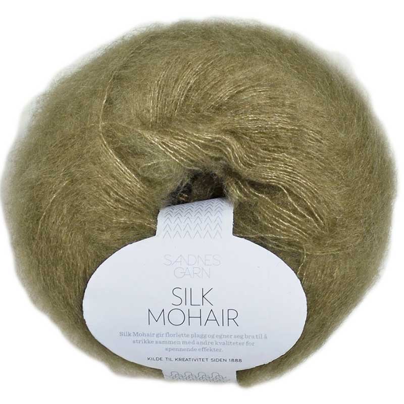 Sandnes Silk Mohair 9554 moosgruen