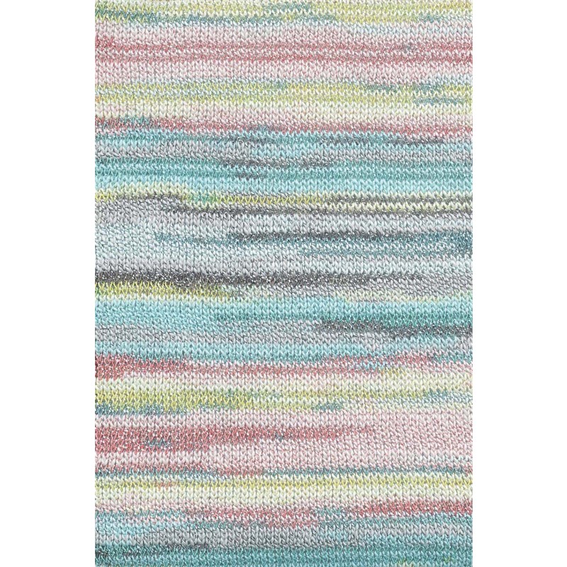 Lang Yarns Fiesta Farbe 4 türkis-aqua-grau-lachs