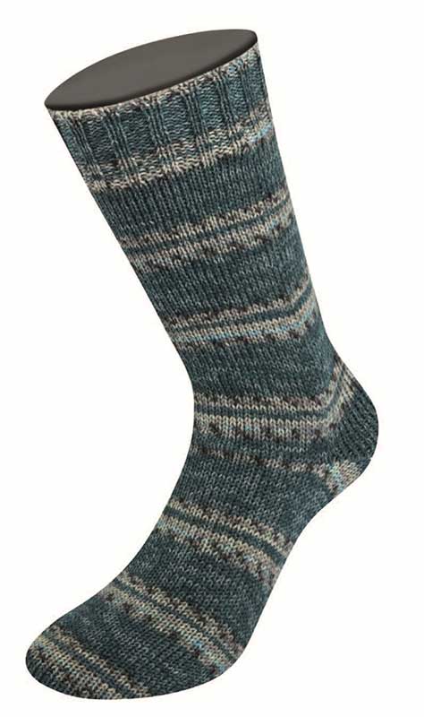 Lana Grossa Meilenweit 6-fach 150 Denim Mix Farbe 9730
