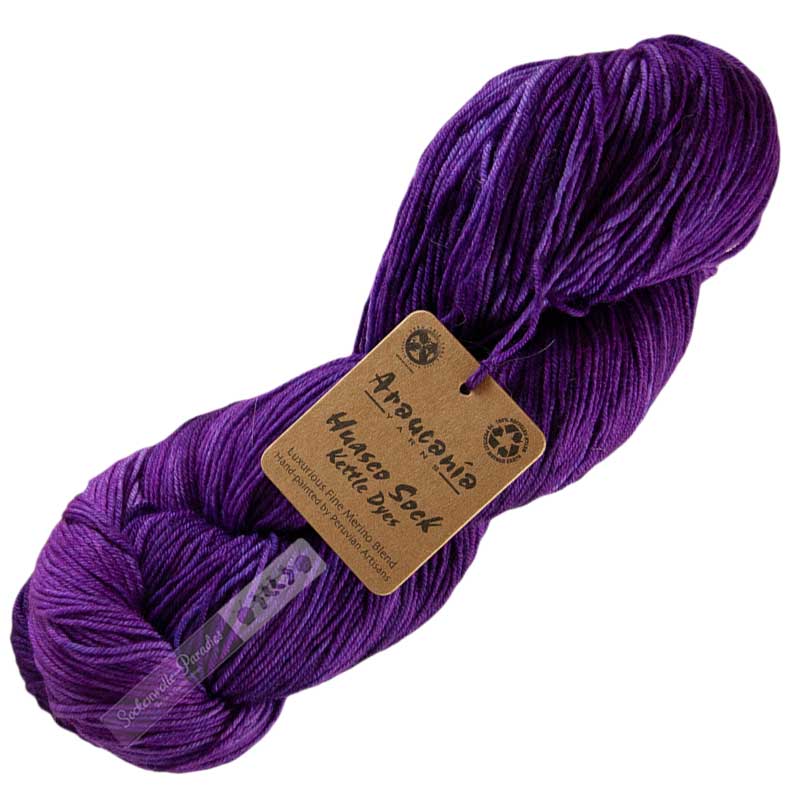 Araucania Huasco Sock Kettle Dyes 1013 Blackberry