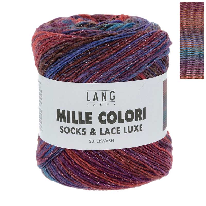 Lang Yarns Mille Colori Socks & Lace Luxe Farbe 201