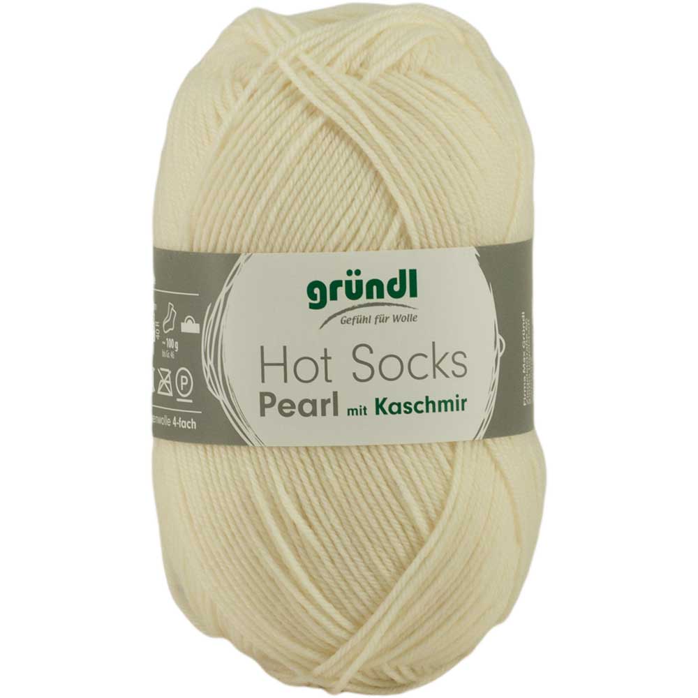 Gründl Hot Socks Pearl with cashmere 50gr. 4ply # 03 limited