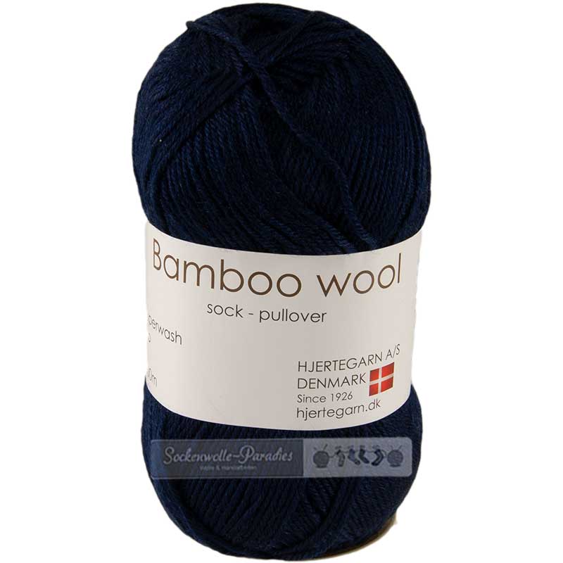 Hjertegarn Bamboo wool Farbe 1660 dunkelblau