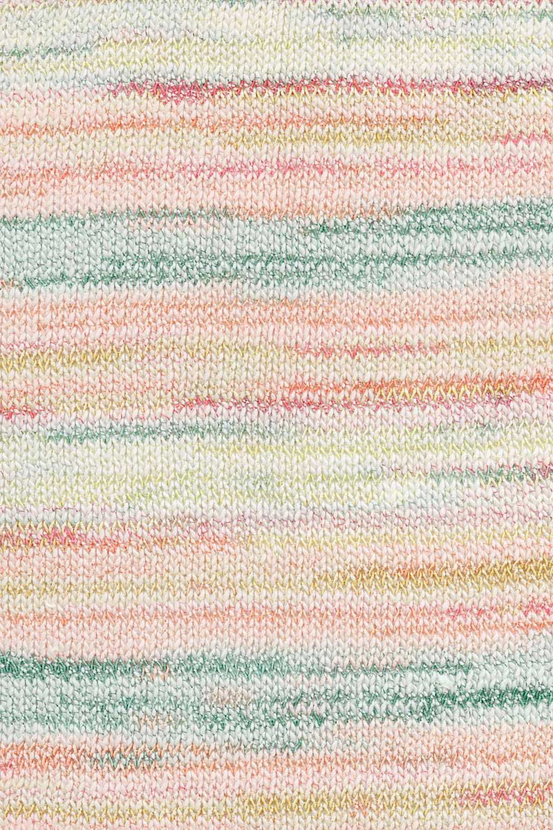 Lang Yarns Fiesta Farbe 10 dunkelgrün-orange-gelb-rosa