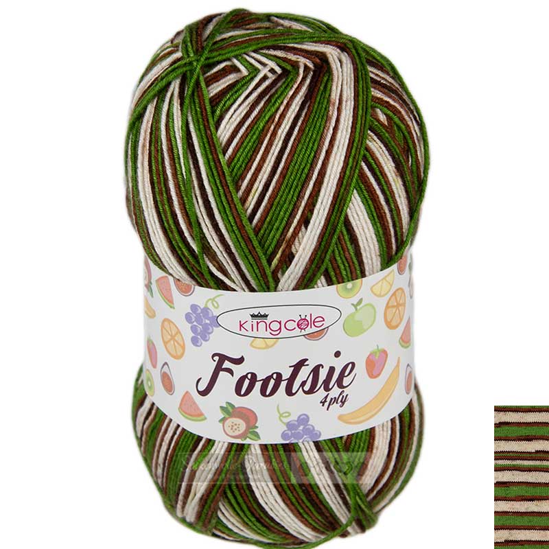 King Cole Footsie 4Ply - 4908 coconut