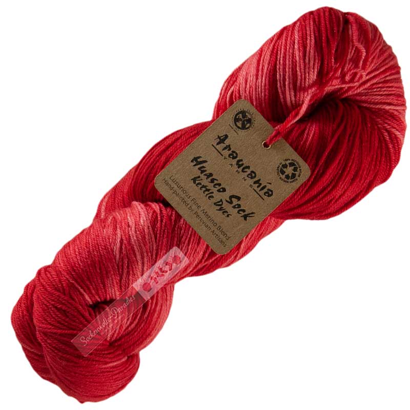 Araucania Huasco Sock Kettle Dyes 1012 Crimson