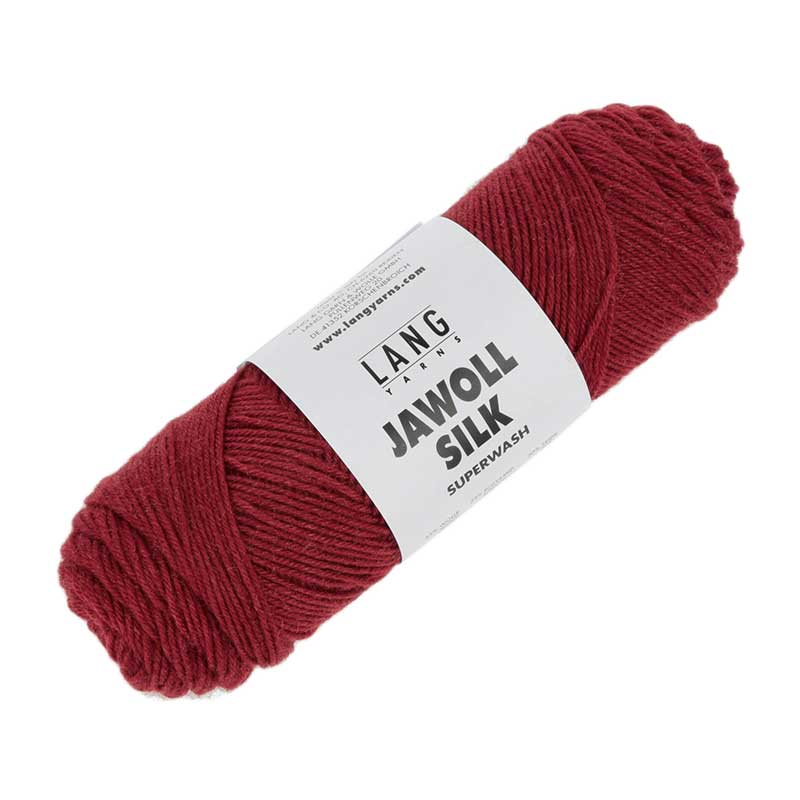 Lang Yarns Jawoll Silk Farbe 0161 burgund