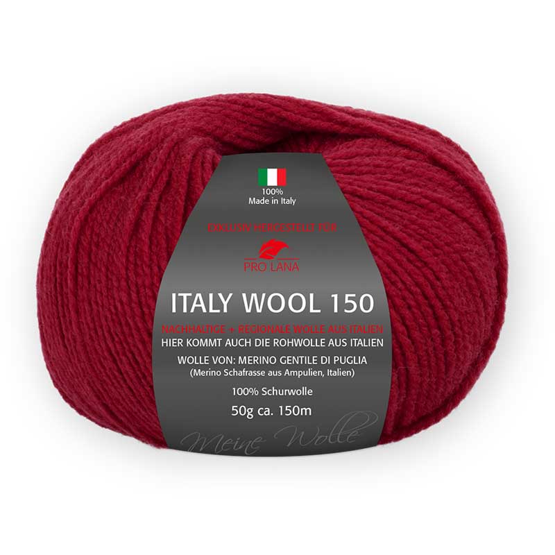 Pro Lana Italy Wool 150 Farbe 130 weinrot