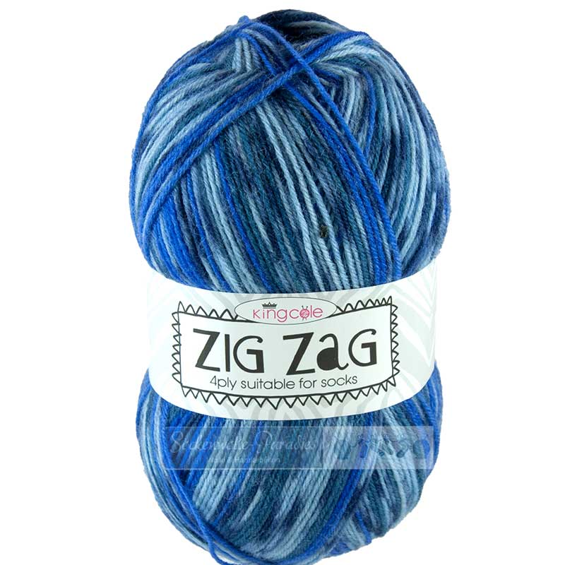 King Cole Zig Zag - 4816 Bluebell