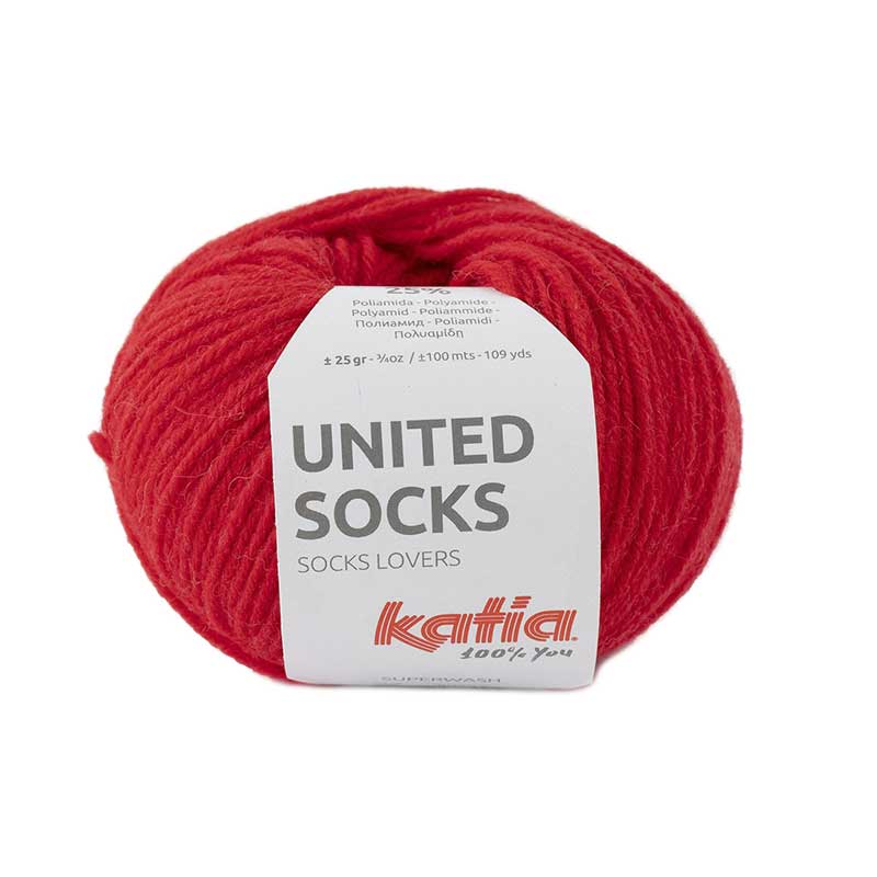 Katia United Socks Farbe 17 rot