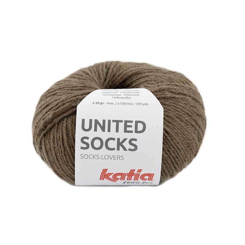 Katia United Socks Farbe 01 rehbraun