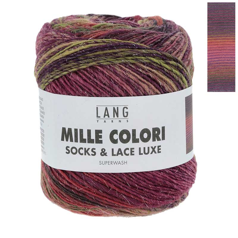 Lang Yarns Mille Colori Socks & Lace Luxe Farbe 204