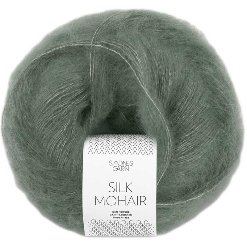 Sandnes Silk Mohair 9071 staubiges olivgruen