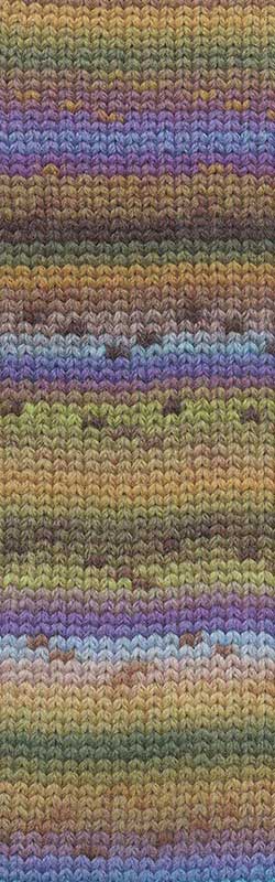 Lang Yarns Wooladdicts Mystery Farbe 5 brown-lilac-olive