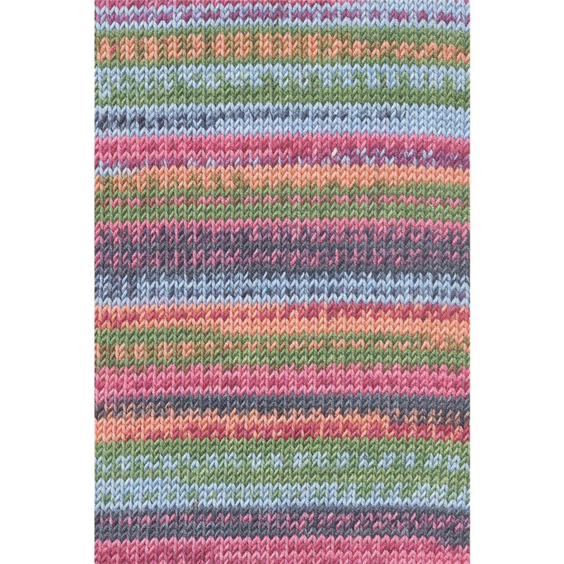 Lang Yarns Merino 120 Color Farbe 0003 grün-rosa-blau-grau