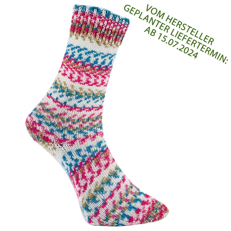Pro Lana Golden Socks Fjord Socks Multicolor Farbe 482 petrol pink