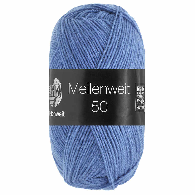 Lana Grossa Meilenweit 50 Uni Farbe 1427 Himmelblau