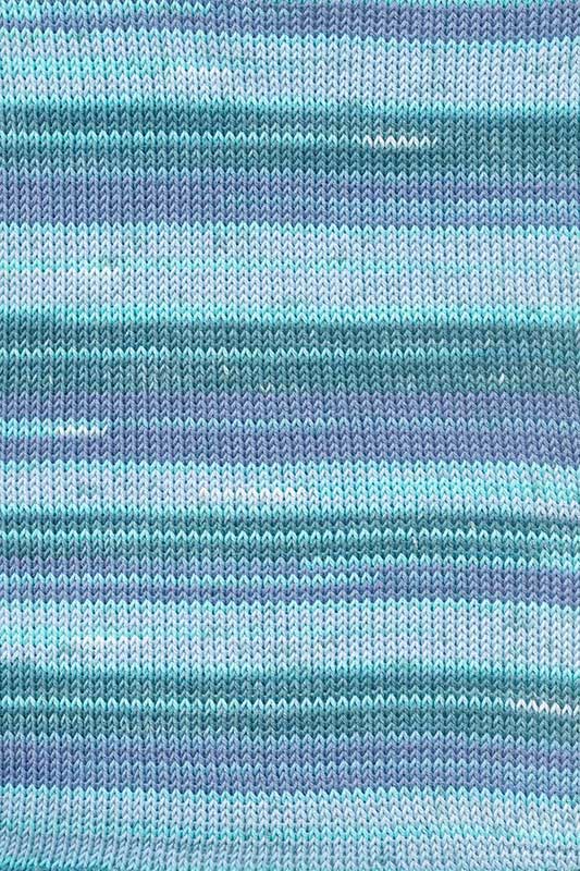 Lang Yarns Baby cotton Color Farbe 179 türkis-violett-grün