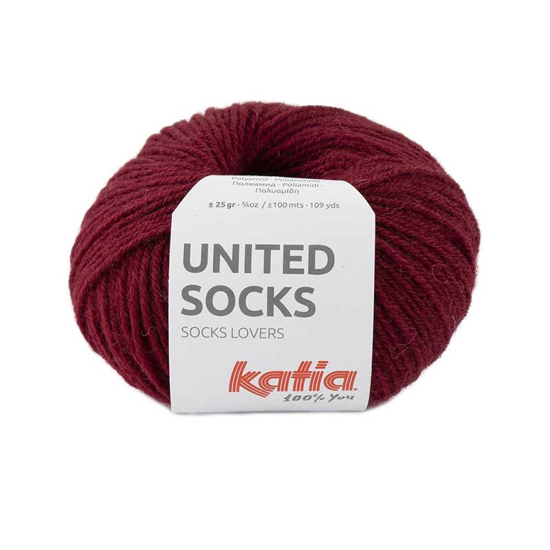 Katia United Socks Farbe 16 bordeaux