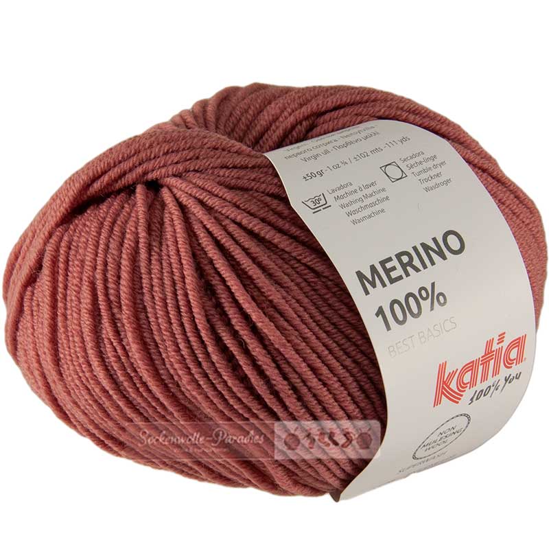 Katia Merino 100% Farbe 76 lachsrot