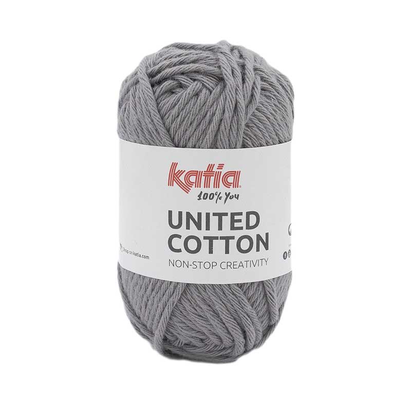 Katia United Cotton Farbe 15 mittelgrau