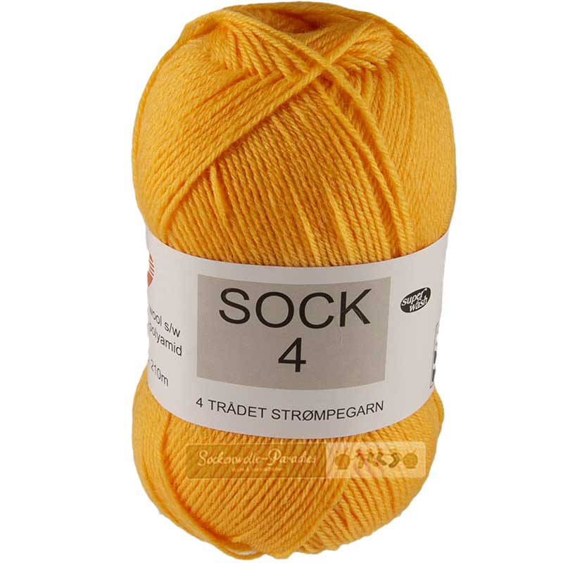 Hjertegarn Sock 4 Farbe 3200 gelb