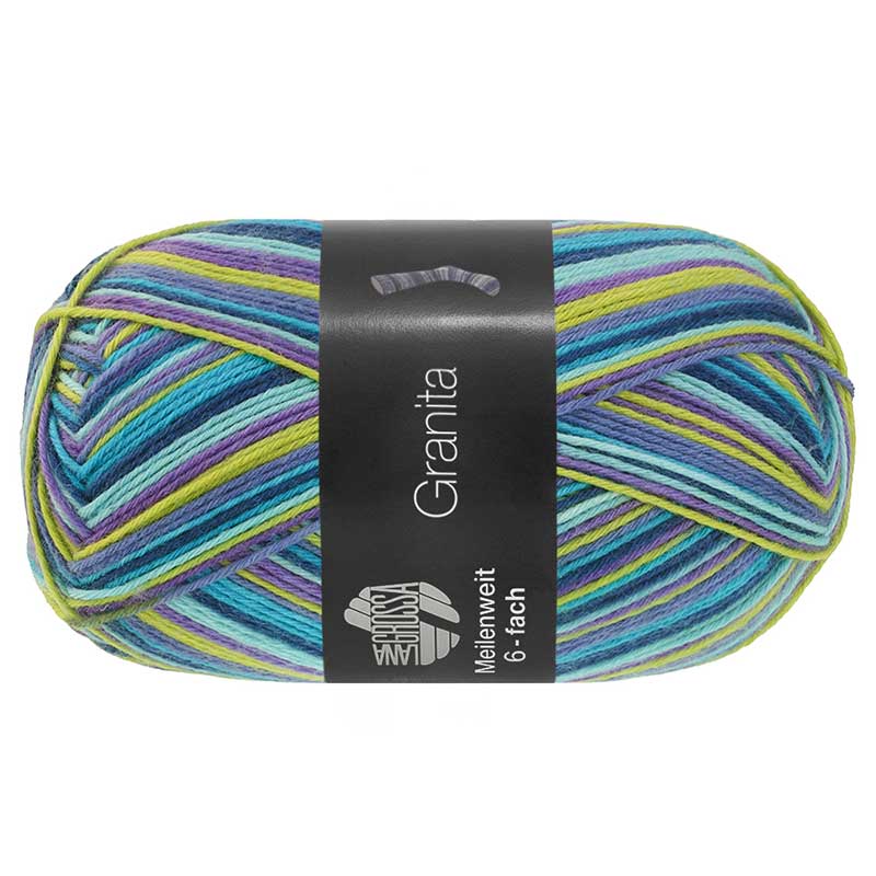 Lana Grossa Meilenweit 6-fach 150 Granita Farbe 9733