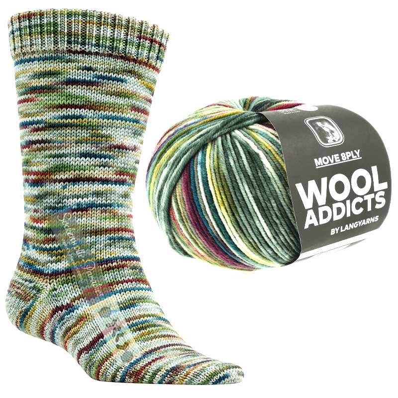 Lang Yarns Wooladdicts Move 8-fach Farbe 9