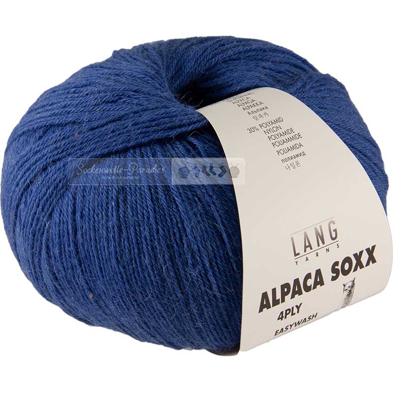 Lang Yarns Alpaca Soxx Fb 0010 blau