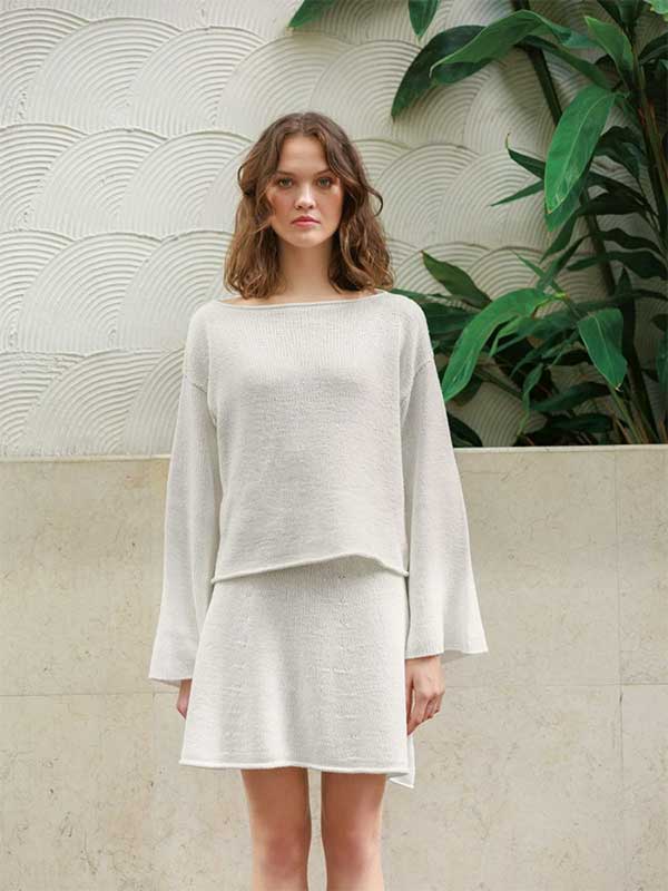 Sandnes Einzelanleitung 2404 Nr. 8 Milly Sweater & Skirt