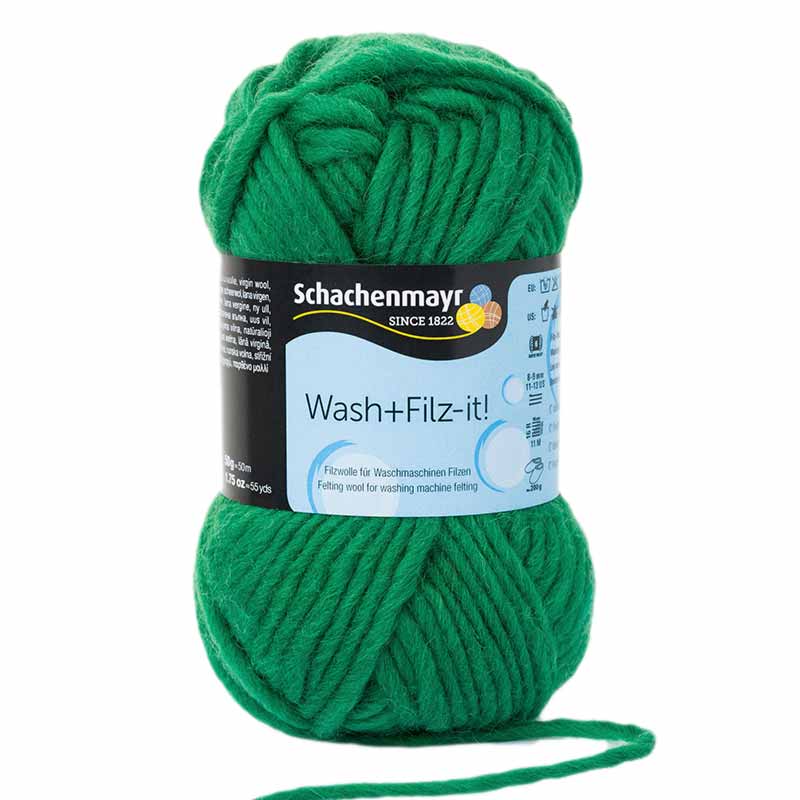 Schachenmayr Wash+Filz-it! Farbe 16 grass green