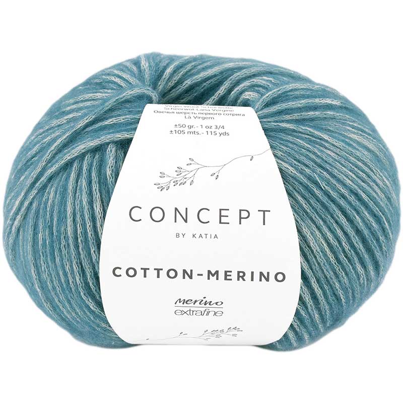 Katia Concept Cotton Merino Farbe 133 blau
