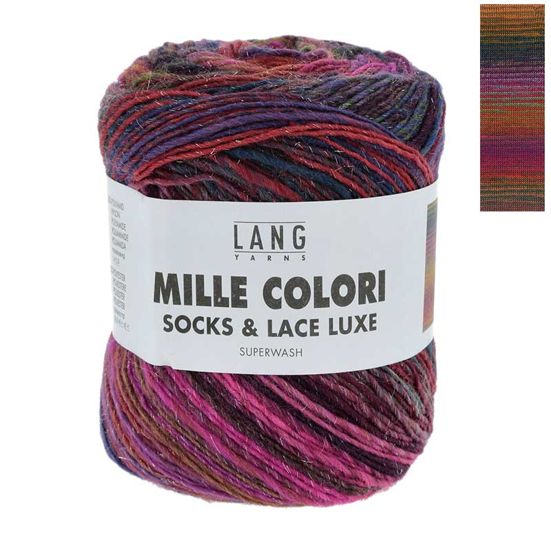 Lang Yarns Mille Colori Socks & Lace Luxe Farbe 206