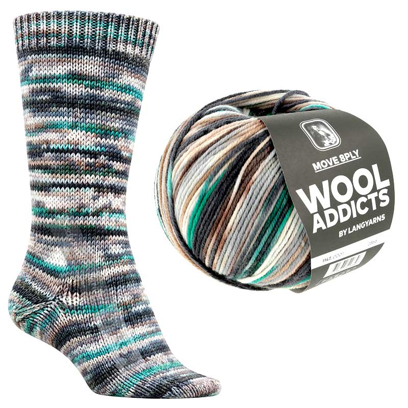 Lang Yarns Wooladdicts Move 8-fach Farbe 1