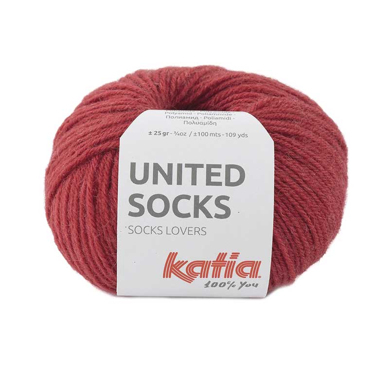 Katia United Socks Farbe 18 erdberrot