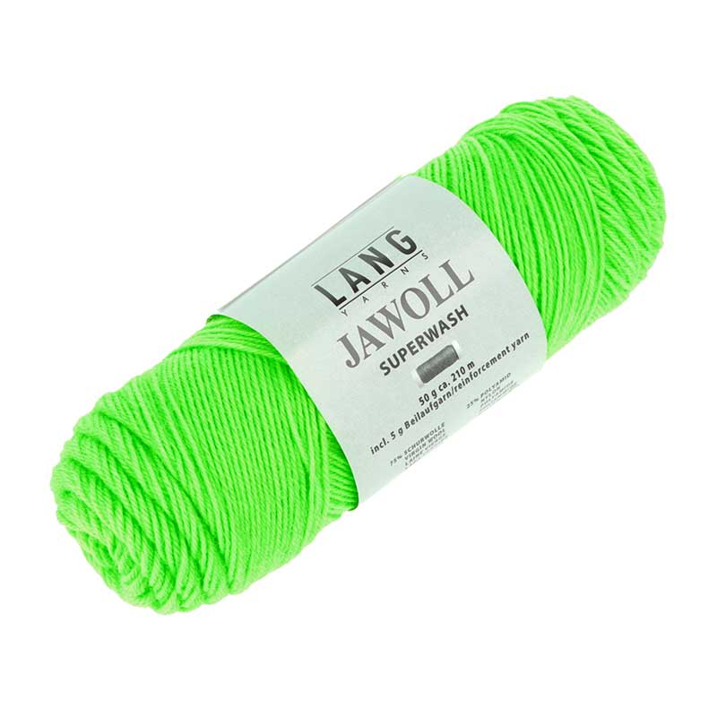 Lang Yarns Jawoll Uni Farbe 0316 gruen neon