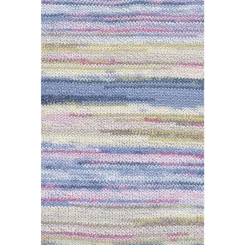 Lang Yarns Fiesta Farbe 3 gelb-dunkelblau-rosa-beige