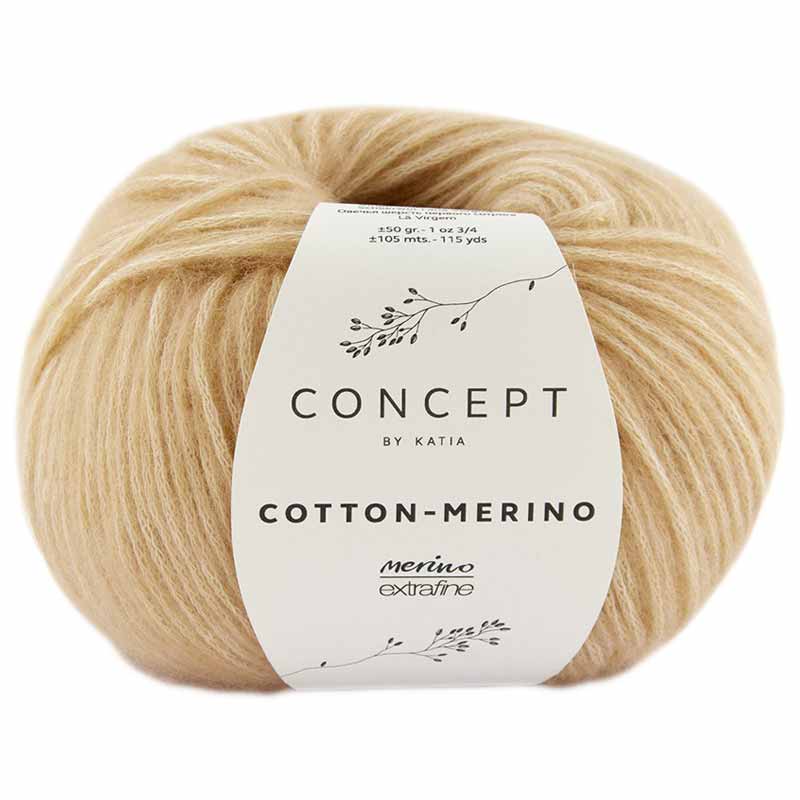 Katia Concept Cotton Merino Farbe 136 mittelbeige