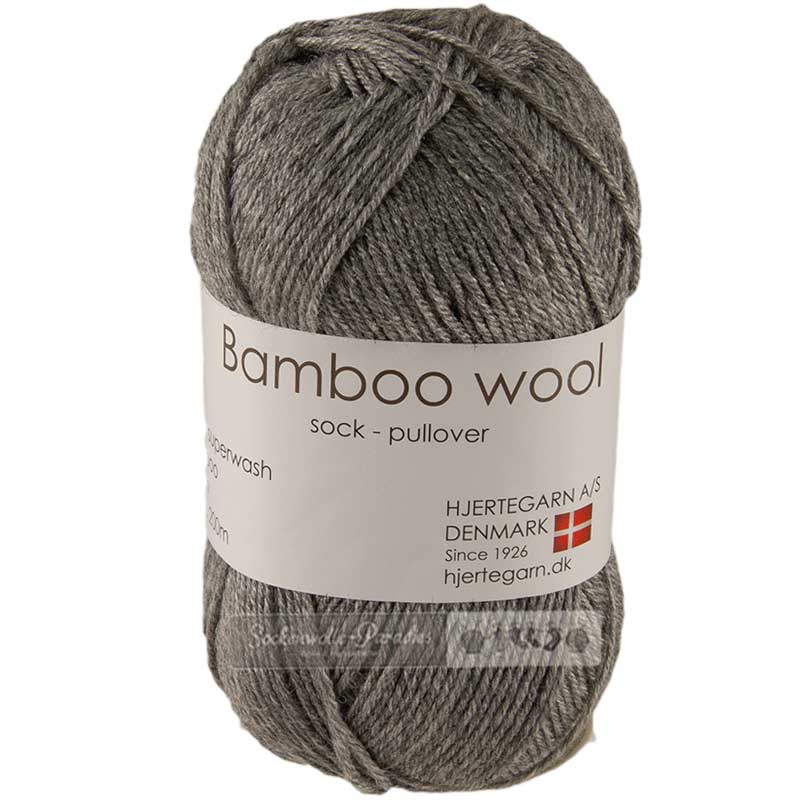 Hjertegarn Bamboo wool Farbe 435 mittelgrau
