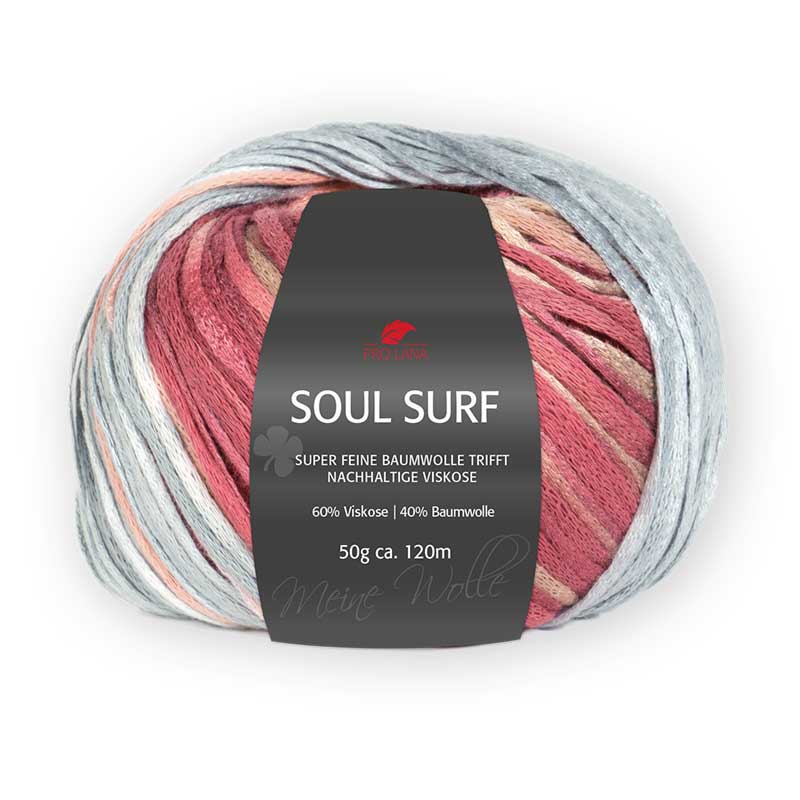 Pro Lana Soul Surf Fb. 82 grau/rose