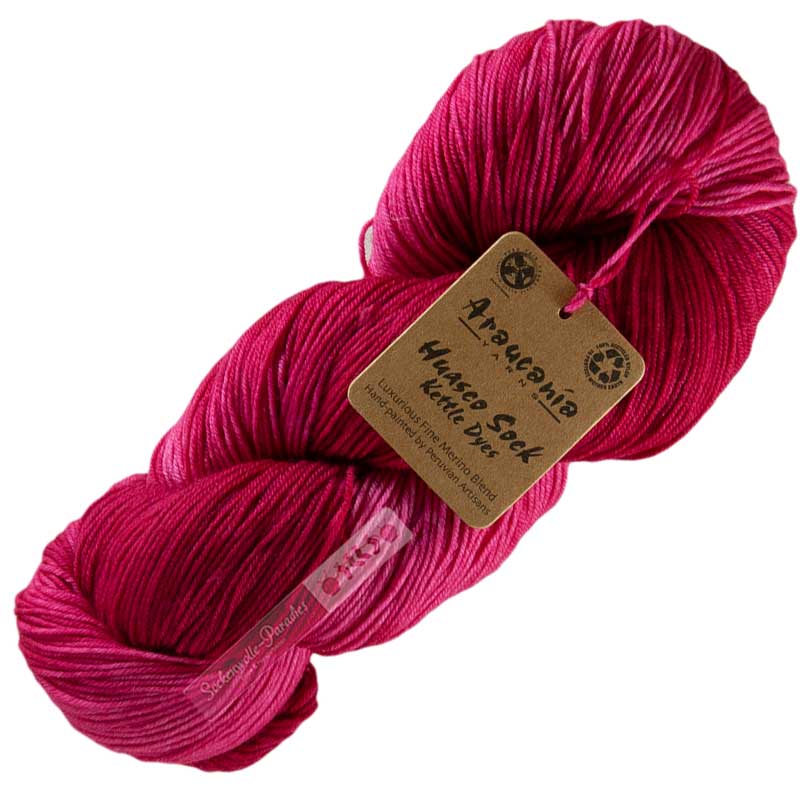 Araucania Huasco Sock Kettle Dyes 1022 Fuchsia
