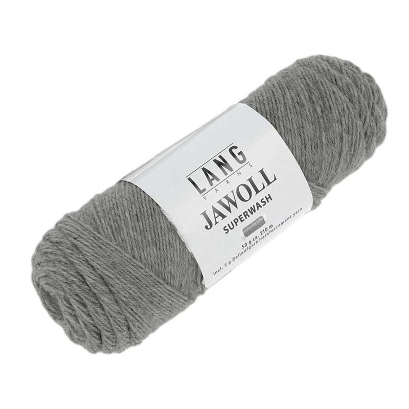 Lang Yarns Jawoll Uni Farbe 0005 grau meliert