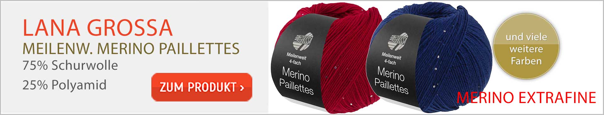 Meilenweit 4-fach Merino Paillettes